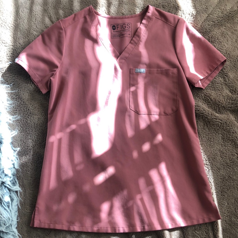 Figs - Mauve Catarina Top - XS